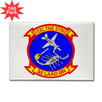 3LAADB - M01 - 01 - 3rd Low Altitude Air Defense Bn - Rectangle Magnet (100 pack)